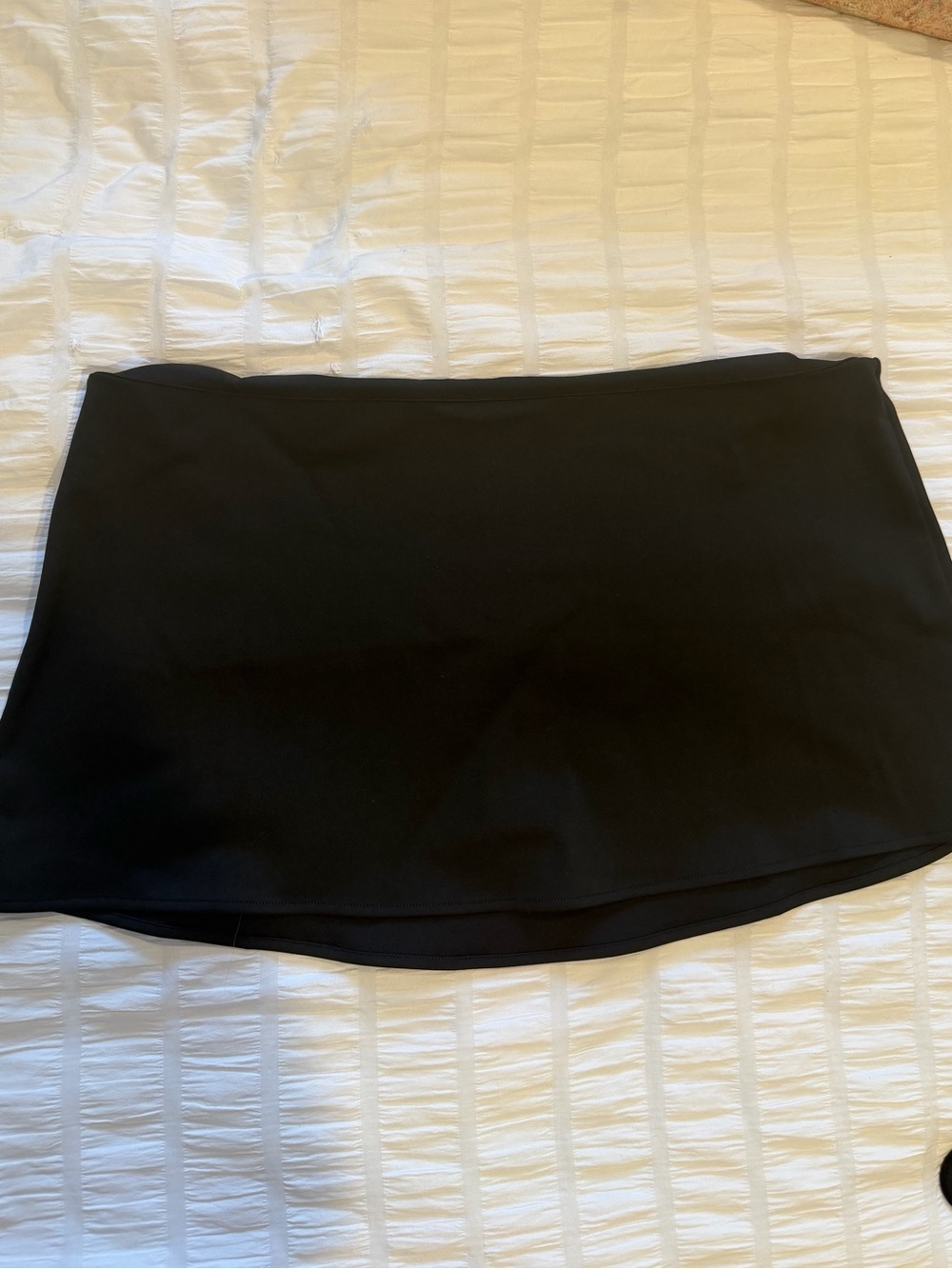 Danielle Guizio Black Mini Skirt - Clean Straight Hem